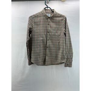 Soft plaid classic club youth 14/16 button down shirt